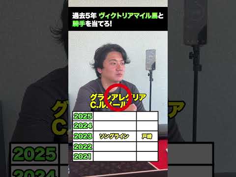 【クイズ】過去5年ヴィクトリアマイル馬とジョッキーを当てろ! shorts サムネイル