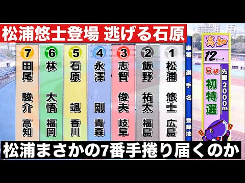 高知競輪 F1松浦悠士登場 逃げる石原、松浦まさかの7番手、捲り届くのか! 山崎勲杯・日刊スポーツ杯争奪戦 サムネイル