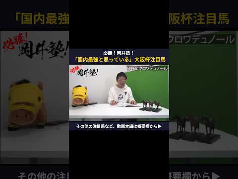 【大阪杯】パドック好調続く岡井塾長が「国内最強」と語る注目馬は？【岡井塾】 大阪杯 Winsight 競馬予想 クロワ… サムネイル