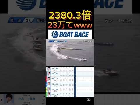 【徳山競艇】2026年2月4日の最高配当レース！！24万てwwww ボートレース 競艇 shorts short sh… サムネイル