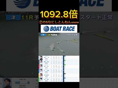 【津競艇】2026年5月20日の最高配当レース！！②のSなんなんこいつwww ボートレース 競艇 short shor… サムネイル
