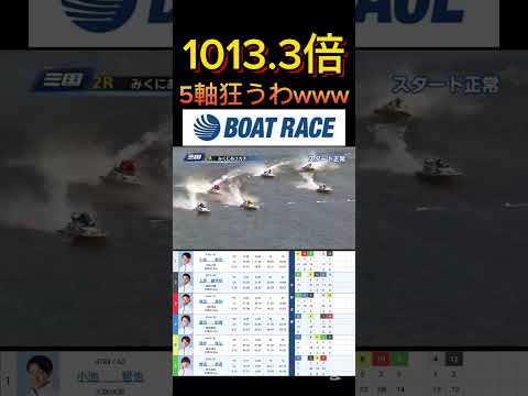 【三国競艇】2026年2月20日の最高配当レース！！5軸発狂してるやろwww ボートレース 競艇 shorts sho… サムネイル