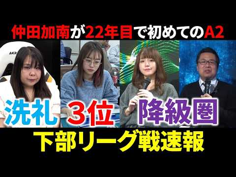 【下部リーグ戦速報】瑞原明奈＆永井孝典が降級のピンチ！(4月12日～18日版)【麻雀 Mリーガー 解説】 サムネイル