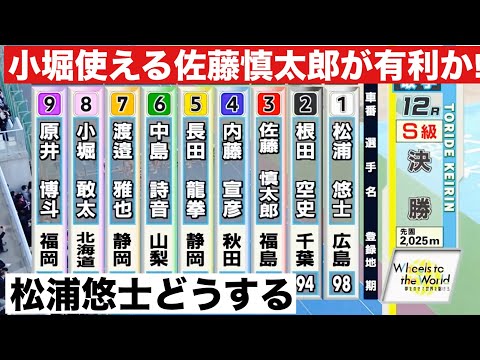 取手競輪 G3決勝 小堀使える佐藤慎太郎が有利か! 松浦悠士どうする🔥　ワールドサイクリスト支援競輪 サムネイル