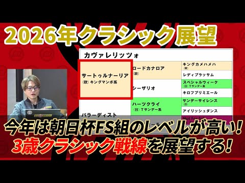 【2026年クラシック展望】 牡馬は実績馬有利、牝馬は新興勢力に要注意！/亀谷敬正のGIアプローチ特別編 サムネイル