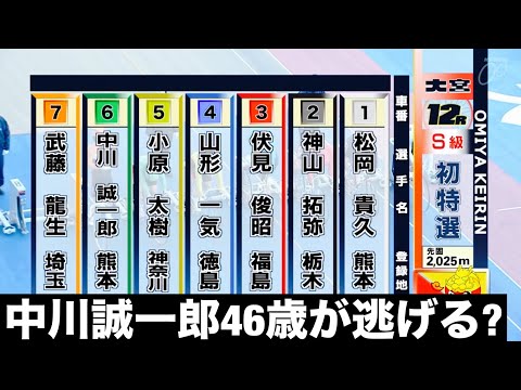 大宮競輪 S級初日特選 中川誠一郎46歳が逃げる? スポーツニッポン新聞社杯 サムネイル