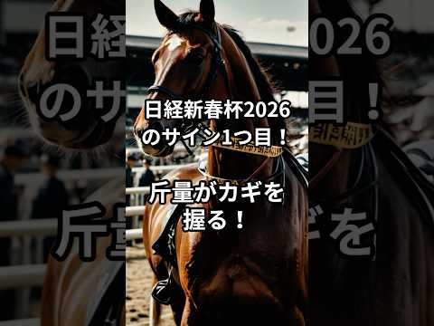 日経新春杯2026のサイン① 競馬 日経新春杯 サムネイル