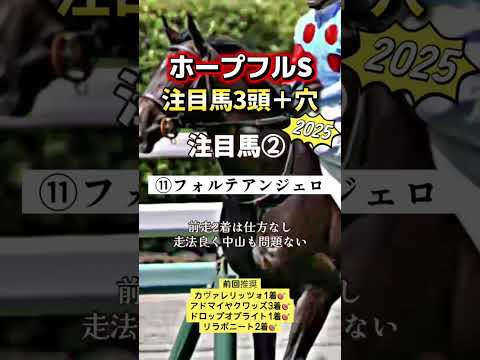 ホープフルステークス 競馬 shorts サムネイル