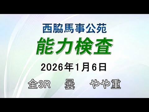 能力検査 2026年1月6日(火) 西脇馬事公苑 サムネイル