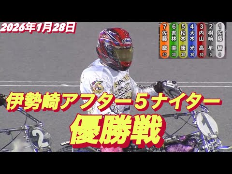 2026年1月28日【8R 優勝戦】アフター５ナイター最終日　伊勢崎オートレース サムネイル