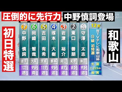和歌山競輪 F1 初日特選に中野慎詞登場🤗  ＷＴＶテレビ和歌山杯 サムネイル
