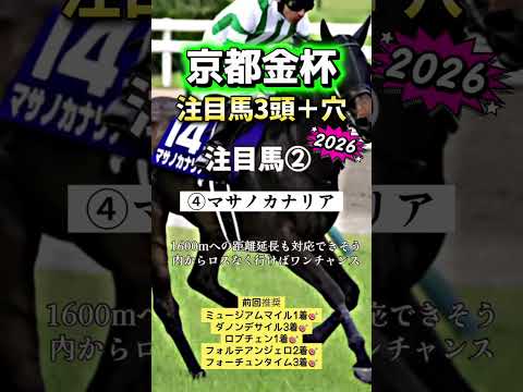京都金杯 競馬 shorts サムネイル