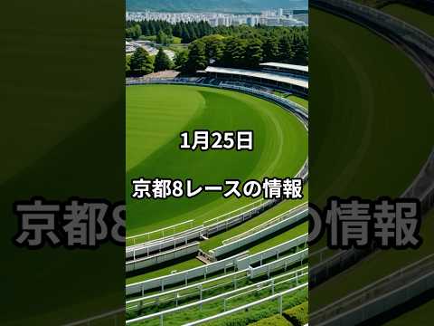 1月25日の京都8R推奨馬 競馬 競馬予想 サムネイル