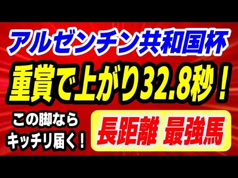 アルゼンチン共和国杯2025【重賞で上がり32.8秒炸裂の長距離 最強馬】 サムネイル