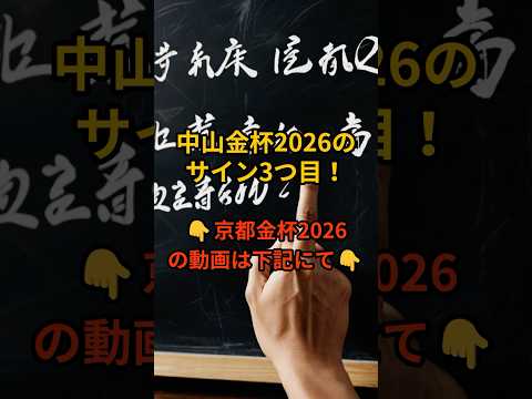 中山金杯2026のサイン③ 競馬 中山金杯 サムネイル