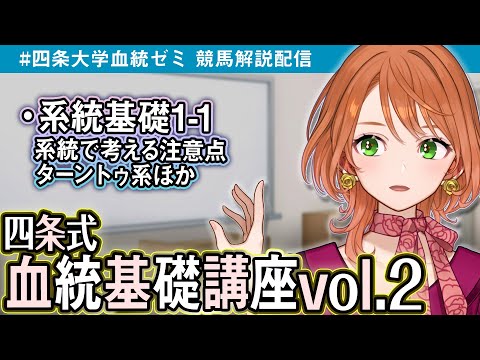 四条式 血統予想基礎講座Vol.2～血統馬券基礎・国別基礎～ 四条大学血統ゼミ🏇🧬【血統競馬Vtuber】 サムネイル