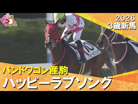 単勝４０倍超えの伏兵ハッピーラブソングがデビュー勝ち！高杉吏麒騎手「地力で踏ん張ってくれた」2026年1月11日(日)… サムネイル