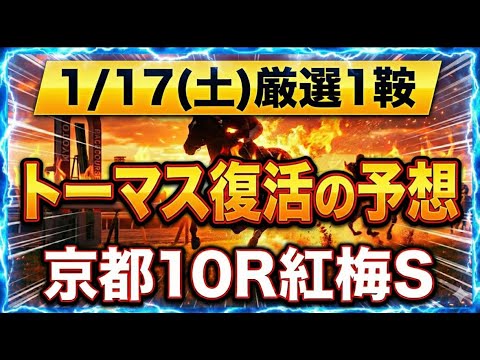【競馬】トーマスの復活の予想！1/17(土)厳選1鞍。京都10R紅梅ステークス サムネイル