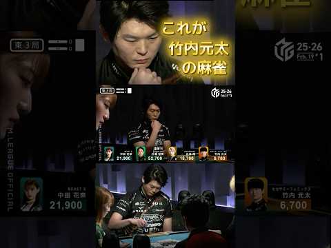 【これが元太の守備力】竹内元太　状況を見てプランBへ！止めていた牌を1人ノーテン回避のために放銃へ！ サムネイル
