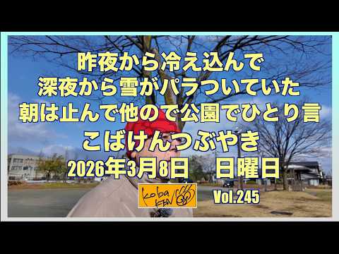 2026年3月8日 日曜日 こばけんつぶやき サムネイル