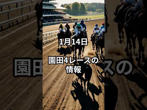 1月14日の園田4R推奨馬 競馬 競馬予想 サムネイル
