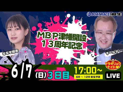 6月7日 | ドラキリュウナイト | ボートレース桐生  | で生配信！ サムネイル