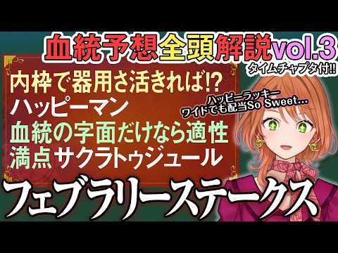 フェブラリーS 2026 地方からなら距離延長！ハッピーマンが成長してワンチャン起こす!?全馬血統解説vol.3 四条… サムネイル