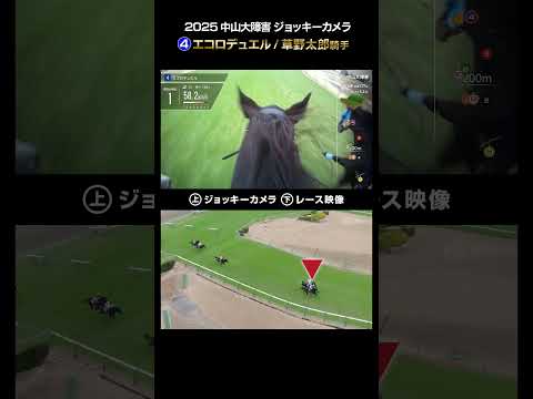 【ジョッキーカメラ×レース映像】2025年中山大障害 エコロデュエル 草野太郎騎手 shorts ｜JRA公式 サムネイル