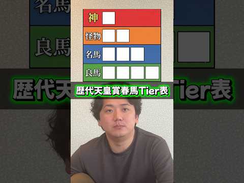 【競馬】歴代天皇賞春馬Tier表！皆んなはどう作る？shorts  競馬  天皇賞春
