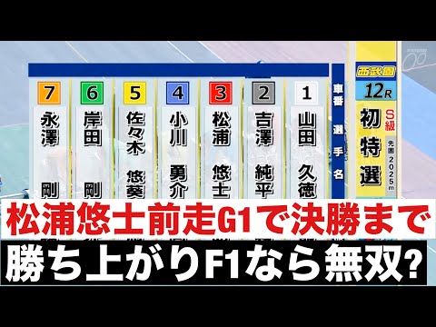 西武園競輪 初日特選 松浦悠士前走G1で決勝まで勝ち上がりF1なら無双?デイリースポーツ賞 サムネイル