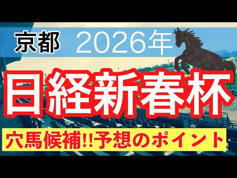 【日経新春杯2026】蓮の競馬予想(穴馬候補2頭) サムネイル
