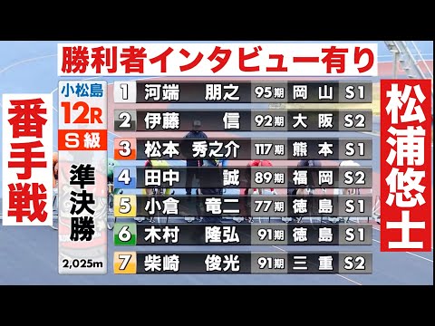 小松島競輪 F1準決勝 松浦悠士番手戦 🤗 勝利者インタビュー有り 第２４回笹田伸二杯争覇戦 サムネイル