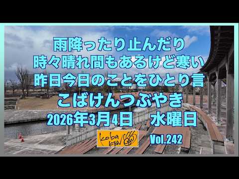2026年3月4日 水曜日 ひな祭り こばけんつぶやき サムネイル