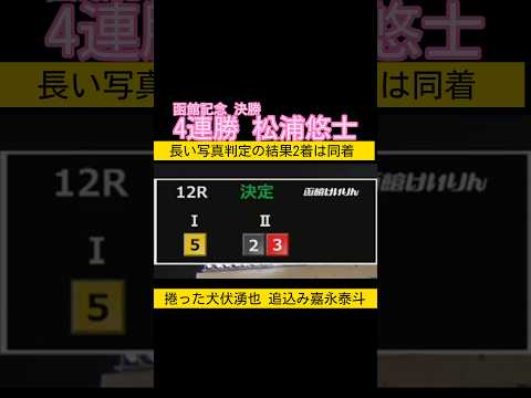 函館記念は松浦悠士が4連勝 2着は長い写真判定の結果同着！ keirin サムネイル