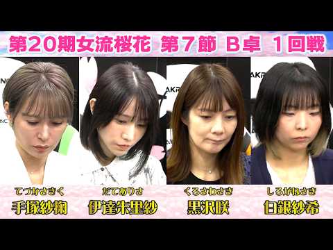 【麻雀】第20期女流桜花Aリーグ第７節B卓１回戦 サムネイル
