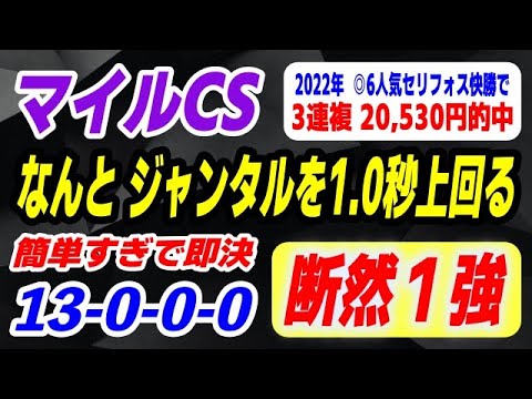 マイルチャンピオンシップ2025【即決で断然１強】なんとジャンタルを1.0秒 上回る異次元の持ち時計！ サムネイル
