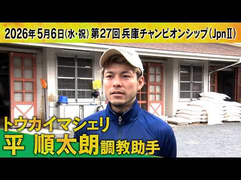 平順太朗調教助手（トウカイマシェリ）【第２７回兵庫チャンピオンシップ（ＪｐｎⅡ）事前インタビュー】 サムネイル