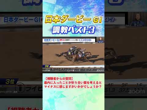 日本ダービー高橋賢司TMの調教ベスト３は！？ 競馬 日本ダービー 追い切り サムネイル