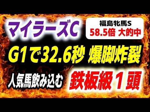 マイラーズカップ2026【人気馬飲み込む鉄板級１頭 発見】なんとG１で32.6秒の爆脚披露して好走！ サムネイル