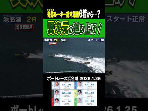 【初優出も見えてきたッ！？】ミラクルルーキー137期・鈴木雄登選手一旦6着になるもそこから異次元の追い上げで2着まで！… サムネイル