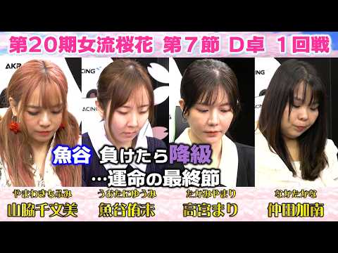 【麻雀】第20期女流桜花Aリーグ第７節D卓１回戦 サムネイル