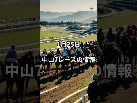 1月25日の中山7R推奨馬 競馬 競馬予想 サムネイル