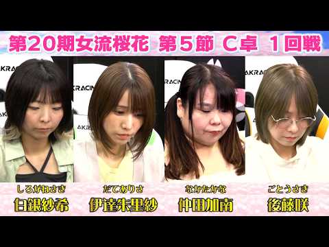 【麻雀】第20期女流桜花Aリーグ第５節C卓１回戦 サムネイル