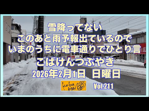 2026年2月1日　日曜日　こばけんつぶやき サムネイル