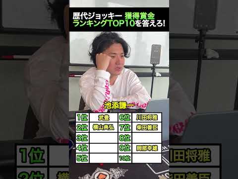 【クイズ】歴代ジョッキー獲得賞金ランキングTOP10を答えろ!  shorts