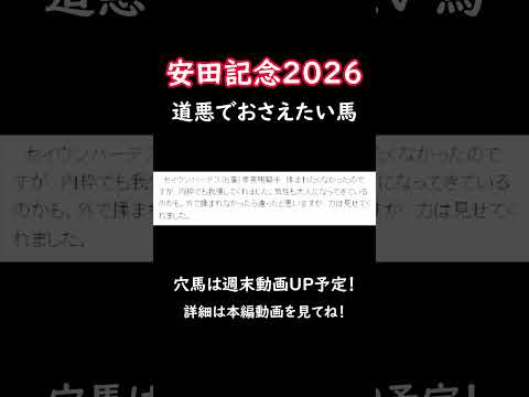 安田記念 競馬 shorts サムネイル