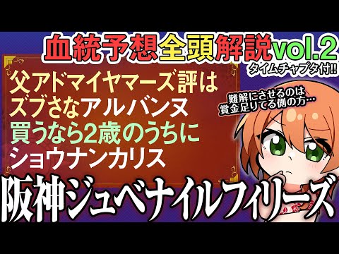 阪神ジュベナイルフィリーズ 2025 スターアニスもショウナンカリスもマイル自体はOK…？全馬血統解説vol.2 四条… サムネイル