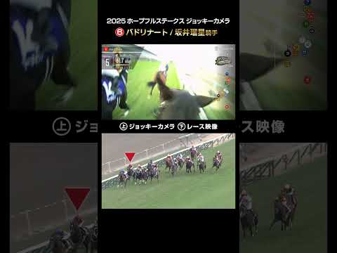 【ジョッキーカメラ×レース映像】2025年ホープフルステークス バドリナート 坂井 瑠星騎手 shorts ｜JRA公式 サムネイル