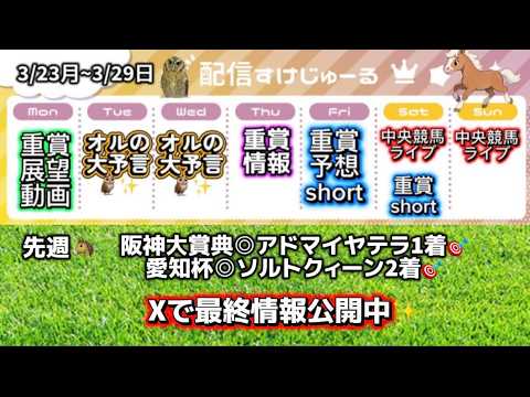 競馬配信スケジュール🐎 サムネイル
