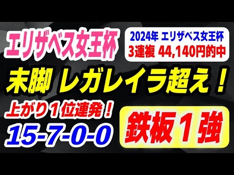 エリザベス女王杯2025【上がり１位連発の鉄板１強】15-7-0-0 末脚はレガレイラ超え！ サムネイル